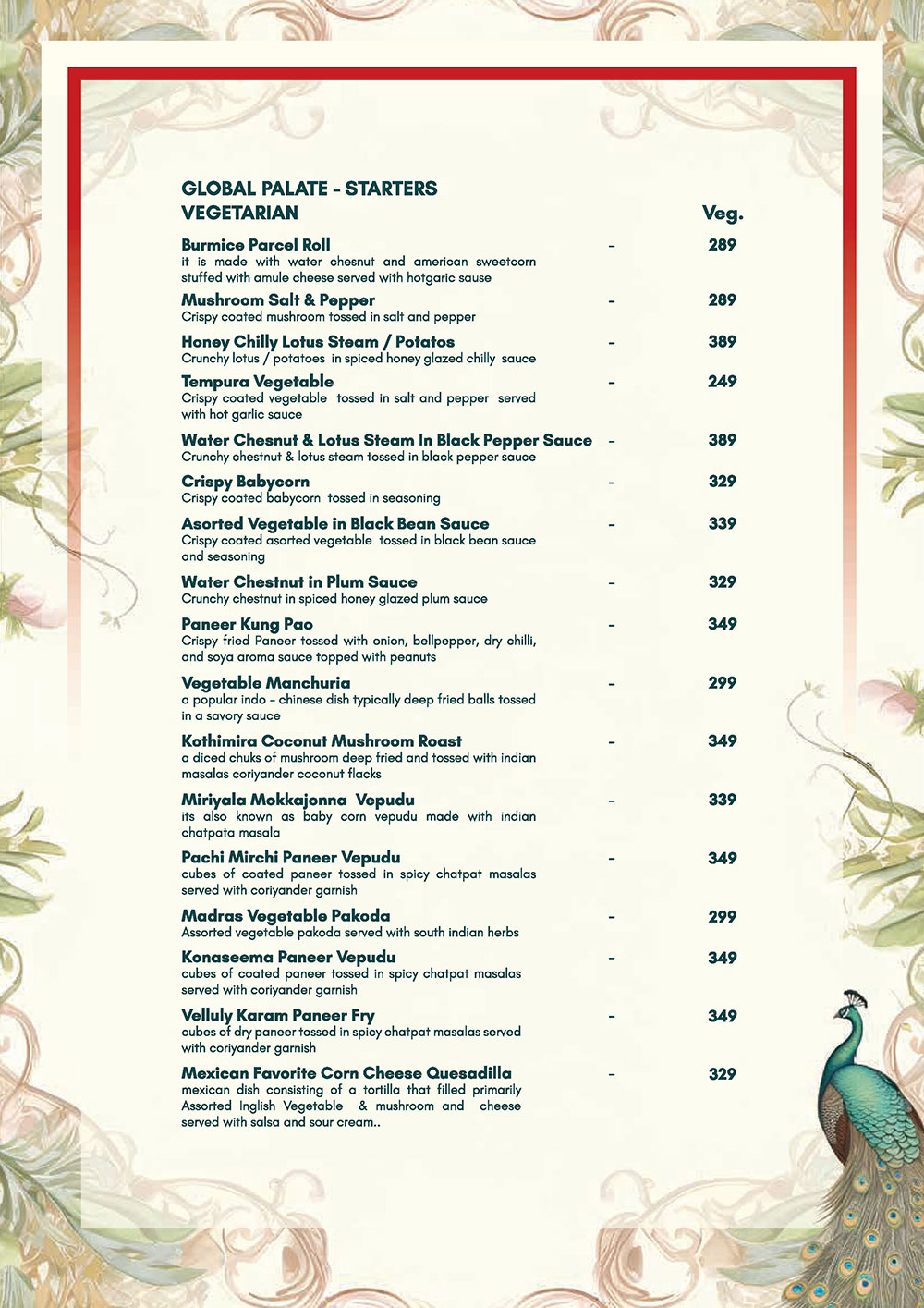 RASAVAT Food Menu 5